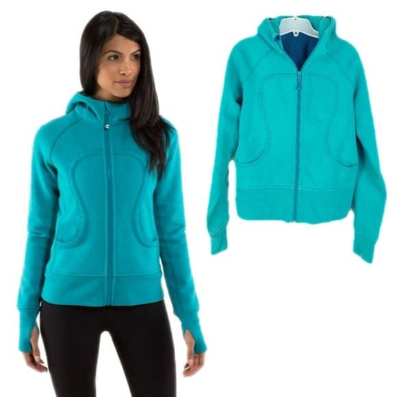 lululemon athletica Jackets & Blazers - Lululemon Wm 8 Scuba Heatherd Surge Stretch Hoodie